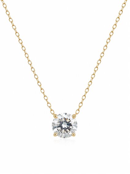 Collana Ultima Edizione Donna in Argento 0.70 Ct CAO3402-GIALLO - CAO3402-GIALLO